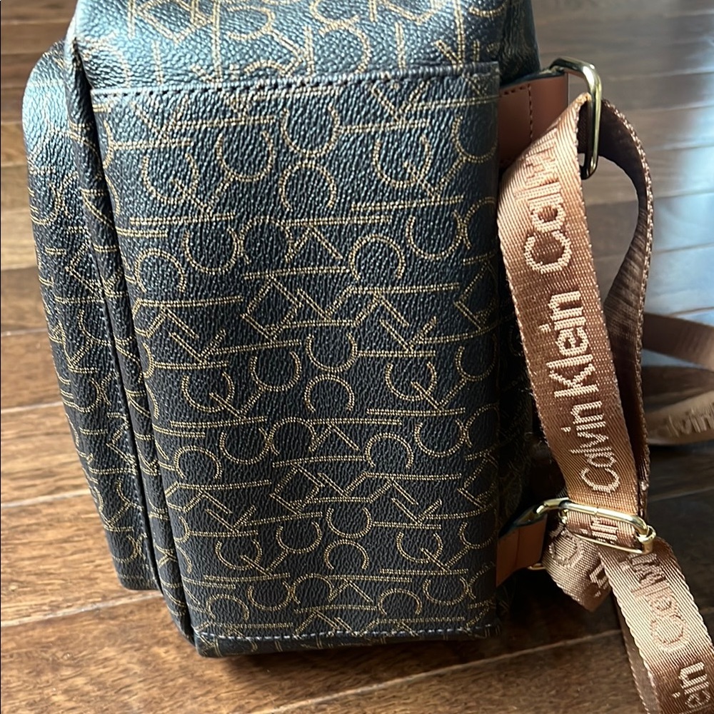 Calvin Klein Brown Small Monogram Backpack - image 7
